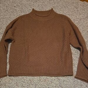 Cozy Brown Knit Sweater